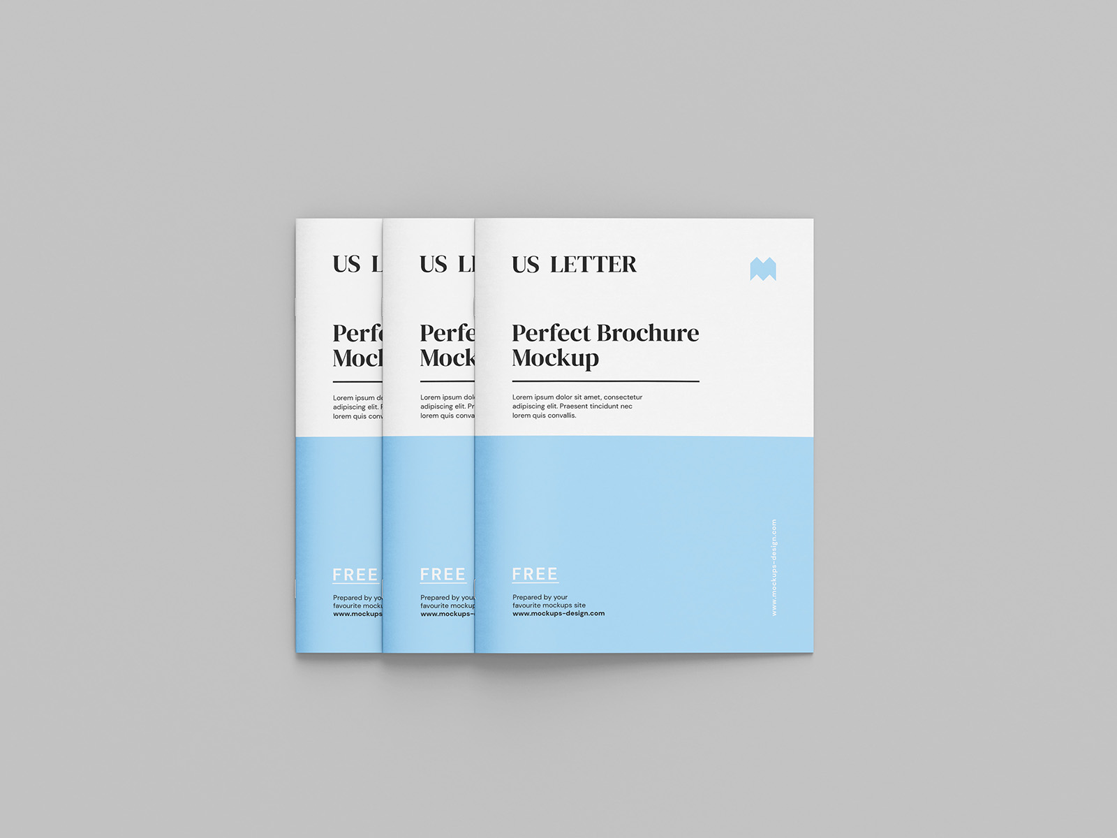Free Letter Brochure Mockup